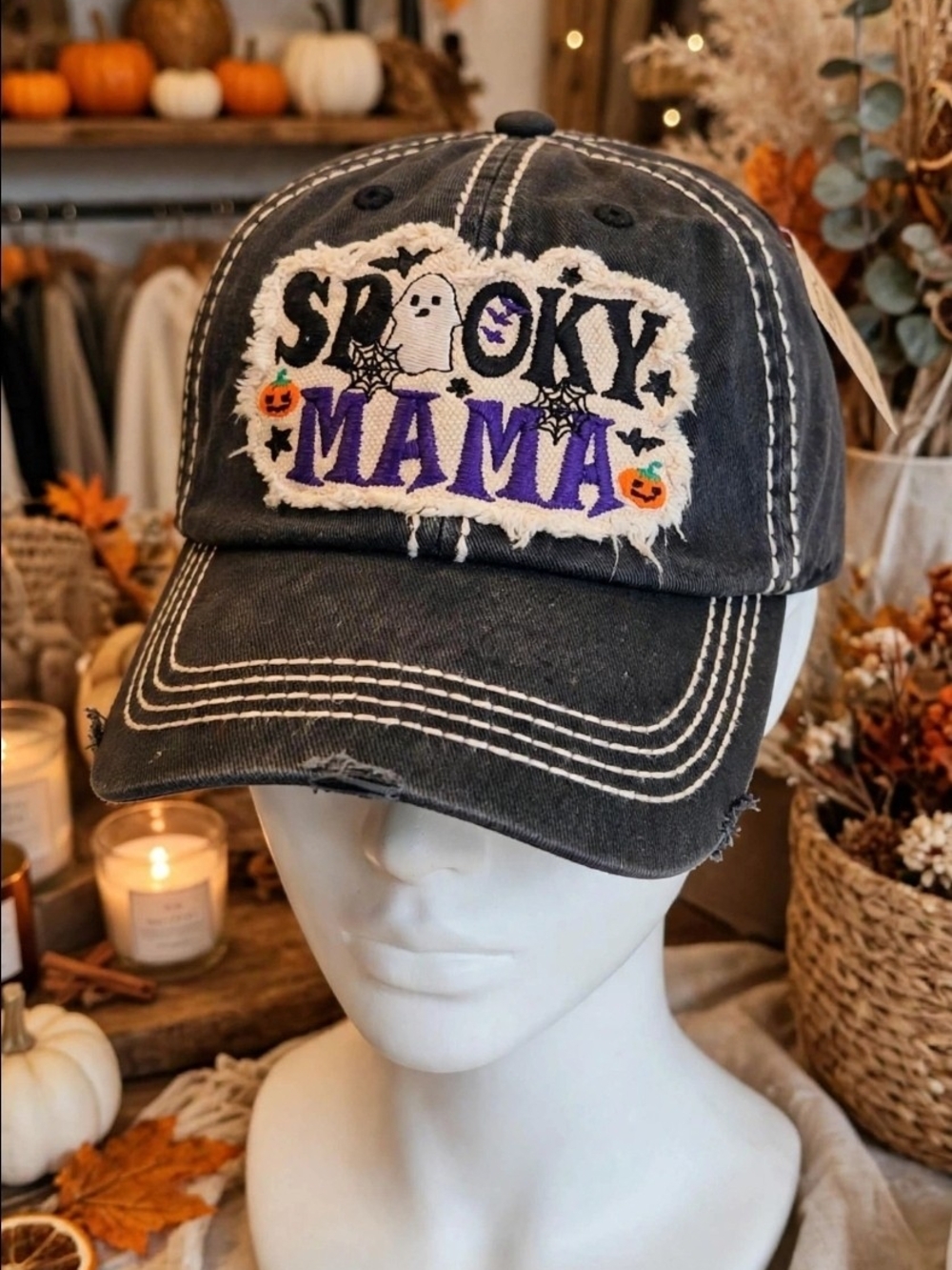 Spooky Mama Vintage Distressed Hat NWT